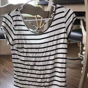 Black and White Striped top